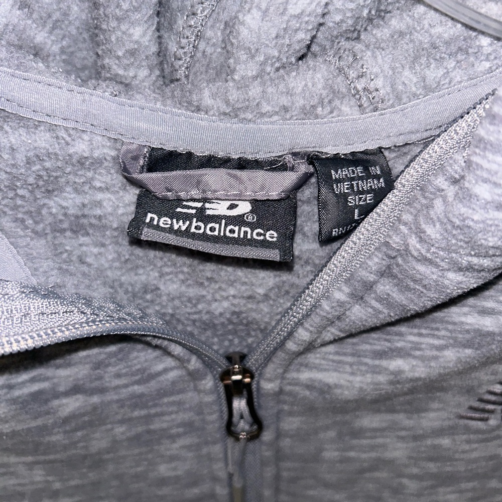New Balance hooded women’s full zip fleece jacket‎ w/pockets sz Large - Picture 2 of 13